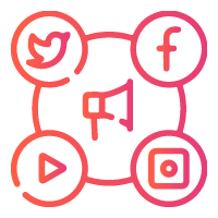 Icon Of Social Media Optimization